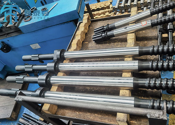 طول الأسنان 760 ملم، قطر المحول 108 ملم، وزن 9 كجم، محول الساق لمطارق الحفر العلوية