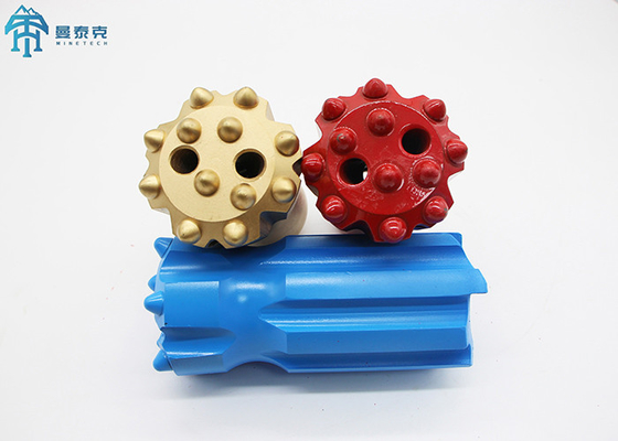 T45 Jumbo Retract Button Bit المعالجة الحرارية الفولاذ سبيكة عالية المقاومة