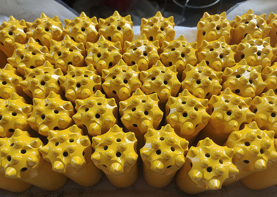 R32 45MM الحبال الباليستية الخيوط الزر حفر قطع للحفر الصخري