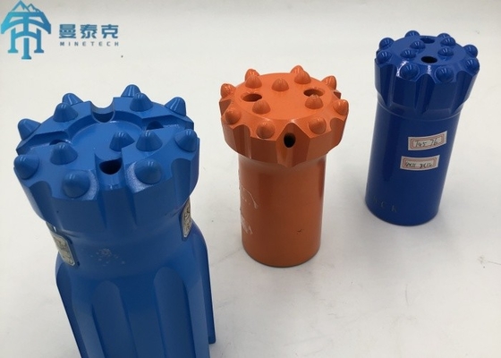 R38 76mm قطعة حفر زر الخيط وجه مسطح قطعة حفر للحفر الصخور