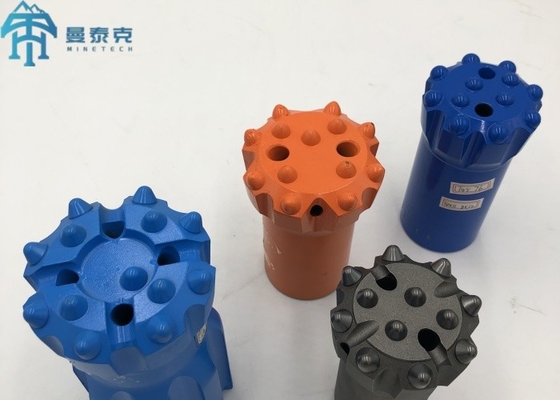 R38 76mm قطعة حفر زر الخيط وجه مسطح قطعة حفر للحفر الصخور