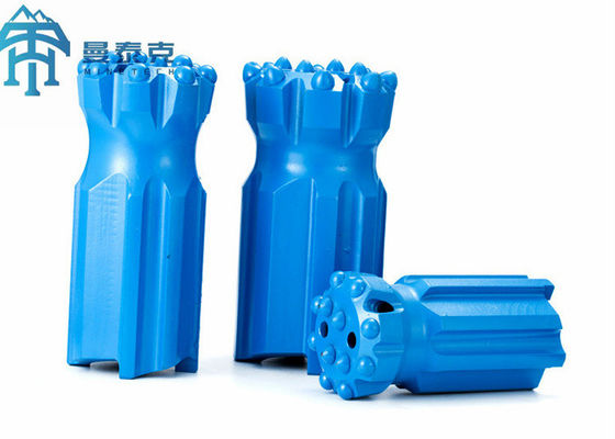 أزرق 89 مم يتراجع T51 زر بت ، أدوات حفر Dth لمركز السقوط