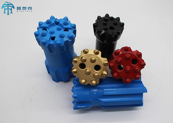 R38 64mm يتراجع عن الحفر Dth زر بت كربيد التنجستن للتعدين