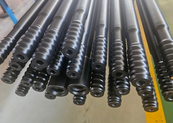 T38-H35-R32 Threaded rock drilling rod 2700mm for Tunnel drifting