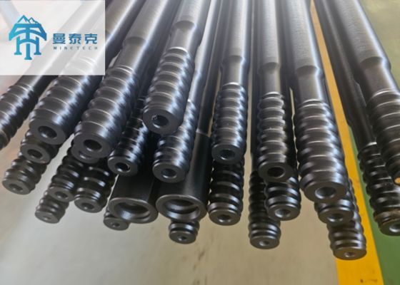 T38-H35-R32 عصا حفر صخرية ملفوفة 2700mm للتحريك في النفق